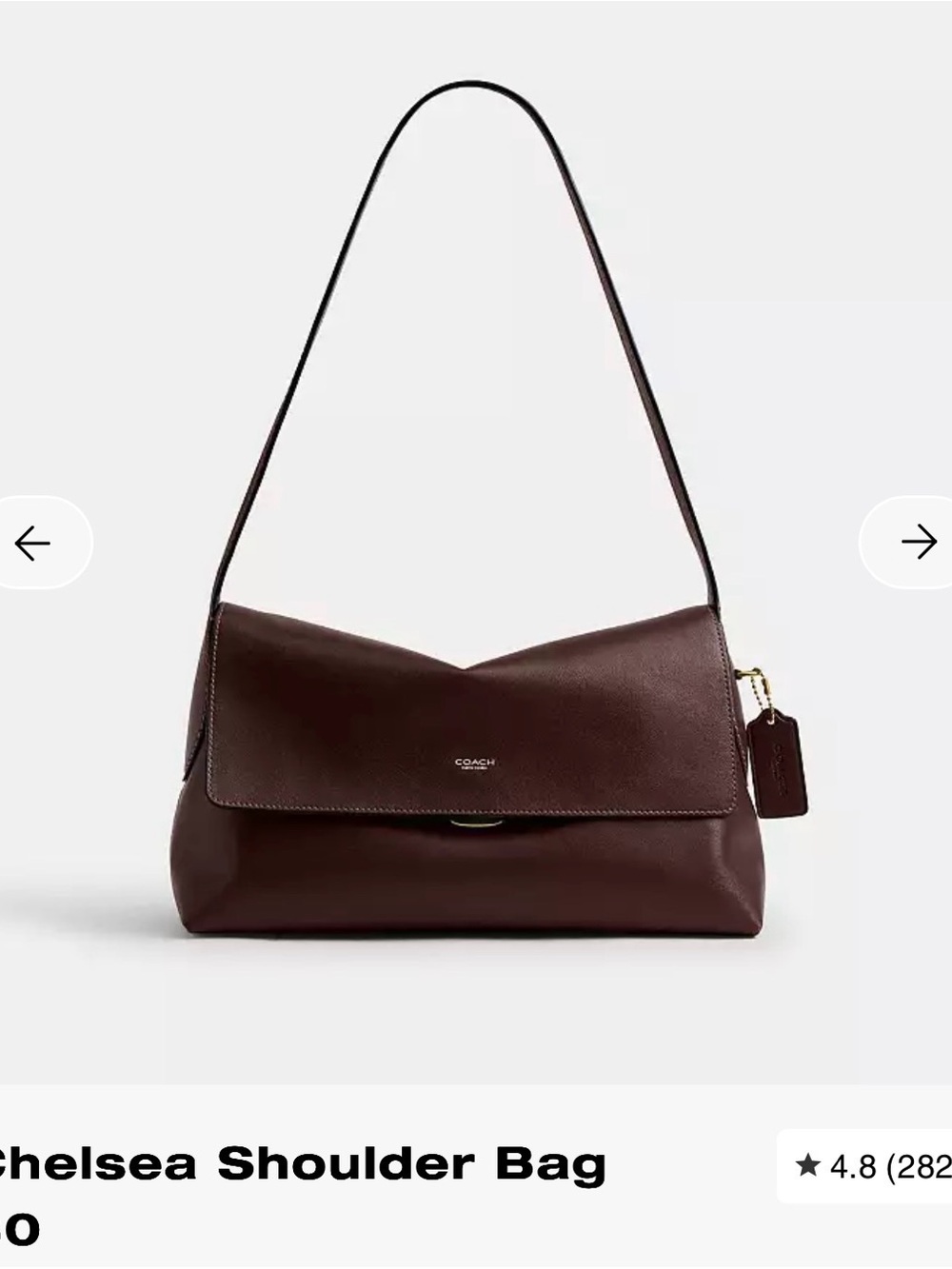 Coach Chelsea 30 Shoulder Bag in Dark Brown (Maple)